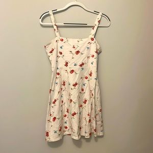 White Floral Summer Dress